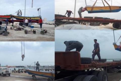 ارسال 26 فروند شناور به منطقه سیل زده خوزستان